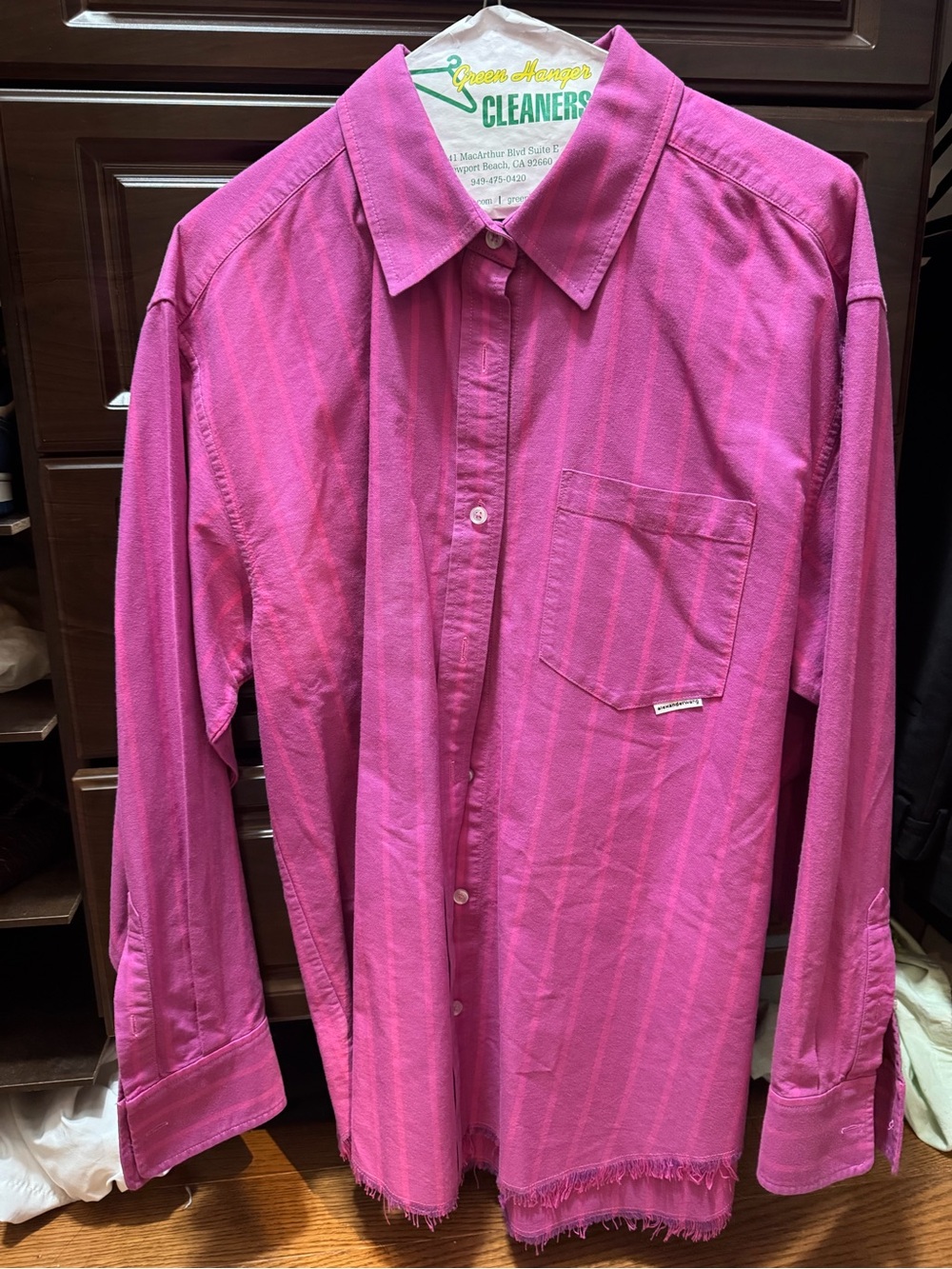 Alexander wang Pink Button-Up Shirt - and shorts